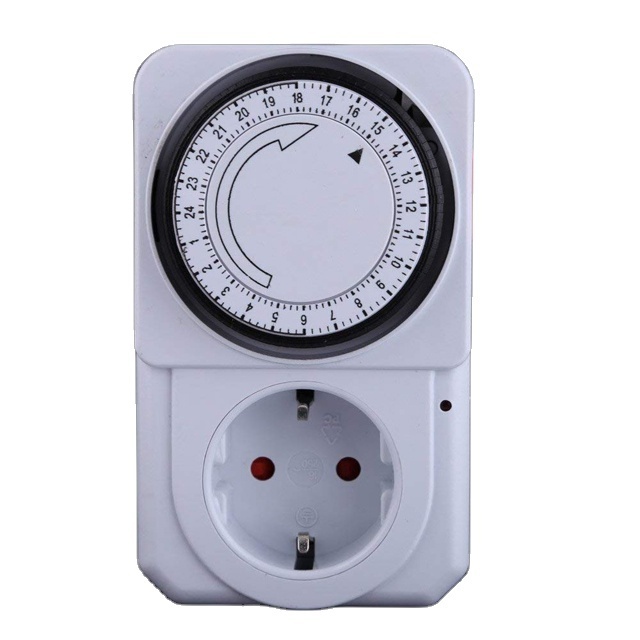 4 Styles 24 Hours  New Mechanical Timer Switch Socket 220V 10A Electric Wall Socket  Timer Plug Switch Socket US EU UK Plug