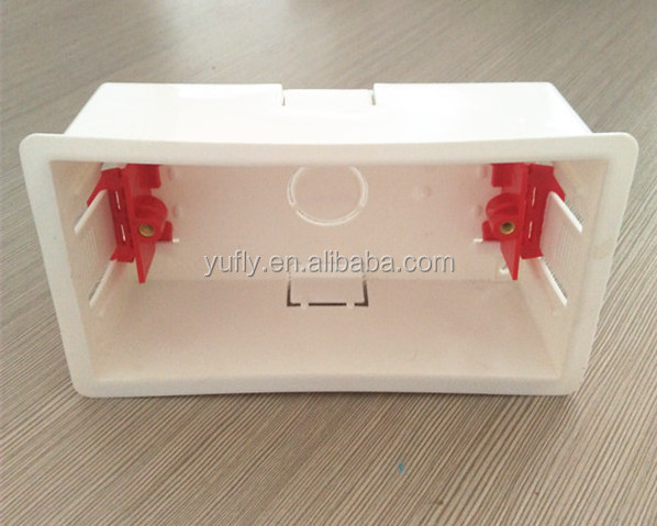 hot sale for british wall switch dry lining box 2gang 35mm switch bottom box Electrical Junction Boxes