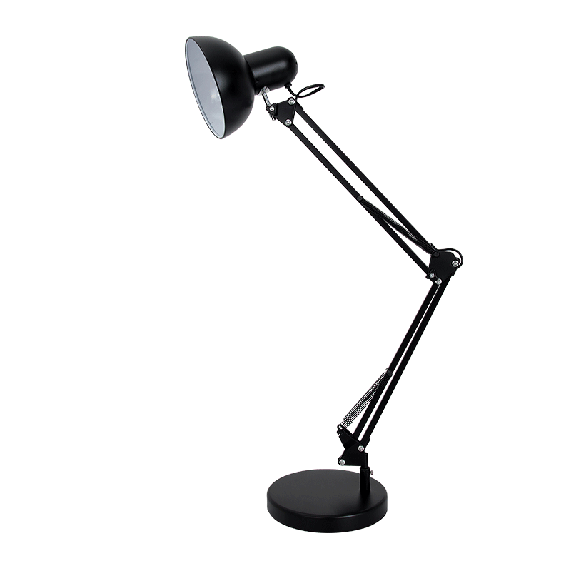 Modern Folding Desk Lamps Iron Study/Computer Lights Reading Light Long Swing Arm Black/White LED Home Metal Table Lamp