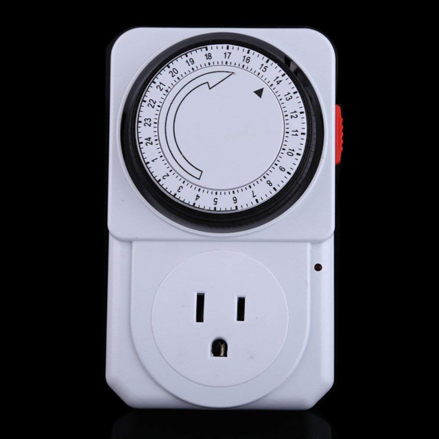 4 Styles 24 Hours  New Mechanical Timer Switch Socket 220V 10A Electric Wall Socket  Timer Plug Switch Socket US EU UK Plug