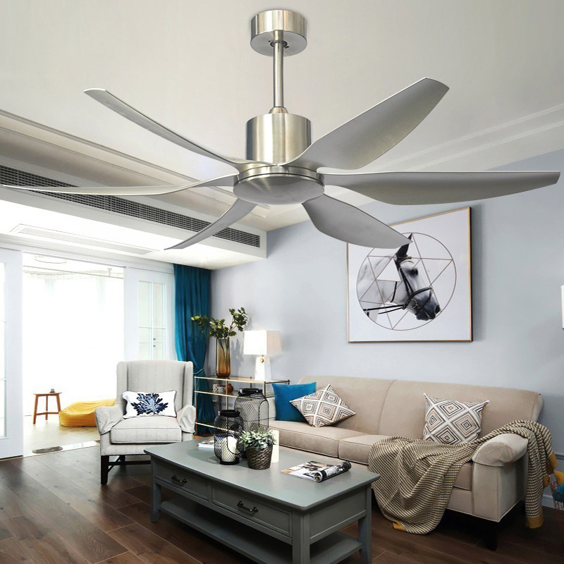 new  modern design Variable frequency 54/66 inch Industrial Ceiling Fans with Lights  6 Speed Silent Motor LED remote control