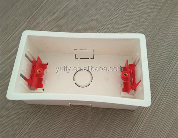 hot sale for british wall switch dry lining box 2gang 35mm switch bottom box Electrical Junction Boxes