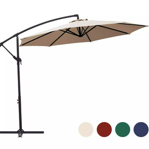 Hot Selling 3m Hanging Cantilever Umbrella With Crank Handle Garden Outdoor Patio Sun Shade Large 3M Banana Parasol