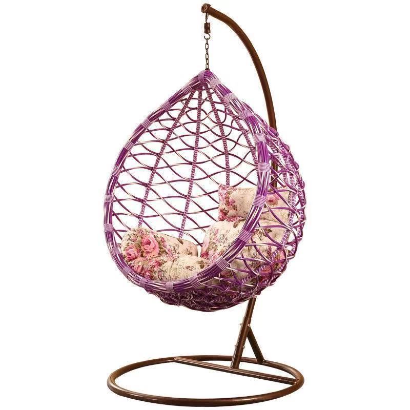 Outdoor Garden Balcony bedroom Leisure Rattan Egg Chairs Patio Leisure Water drop Shape Hanging Swing Chair