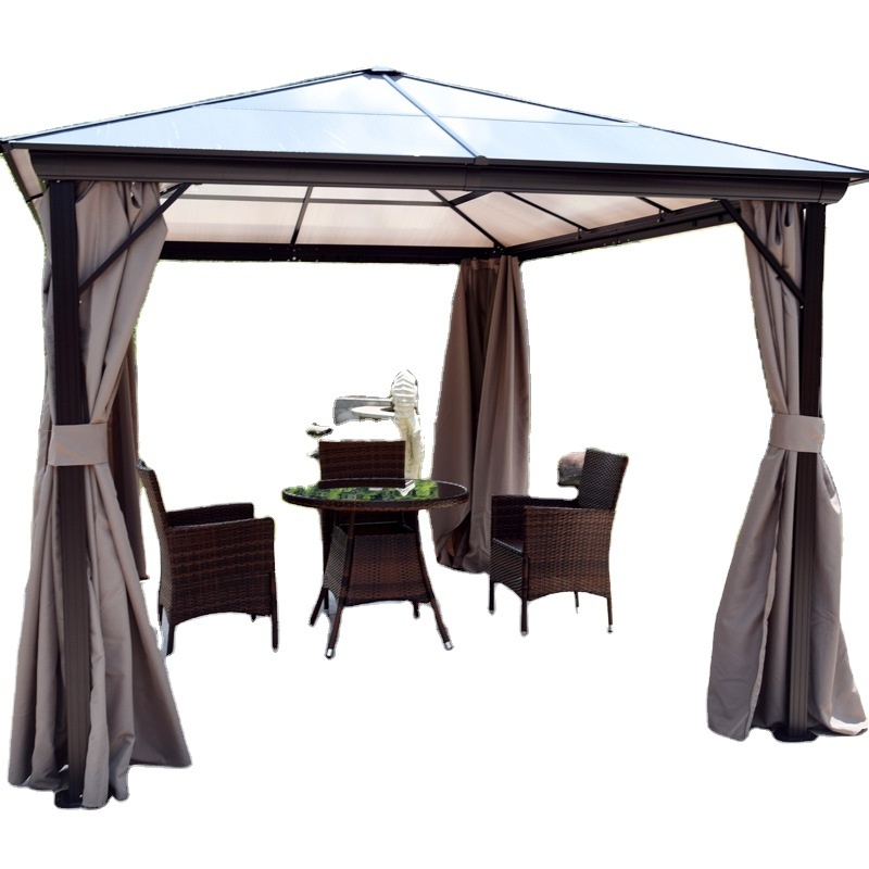 High Quality 3X3M  Gazebo Patio Waterproof Canopy Luxury Outdoor Pergola Outside Park Yard Ground Garden Gazebo