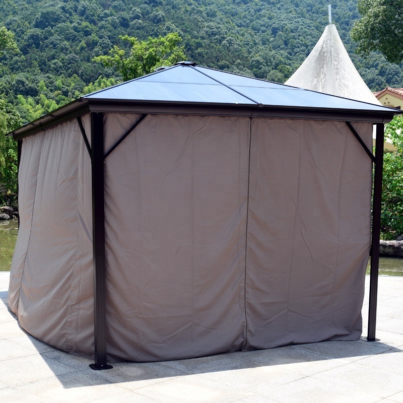 Hot Selling Outdoor Gazebo Wholesale Canopy Metal Gazebo With Mosquito Netting Garden Yard Canopy 3x4 4x4 leisure Gazebo