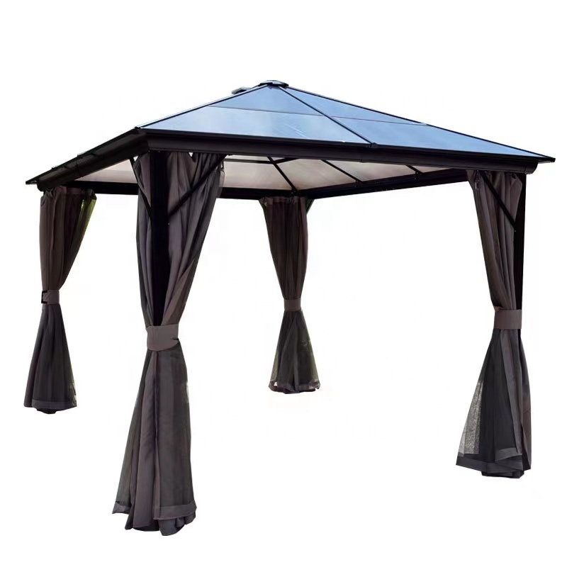 Hot Selling Outdoor Gazebo Wholesale Canopy Metal Gazebo With Mosquito Netting Garden Yard Canopy 3x4 4x4 leisure Gazebo