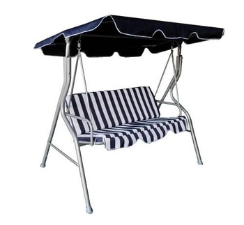 Hot Sell Outdoor Patio Beach Hanging Three Seats Family Play Backyard Leisure Garden Swing Chair With Canopy