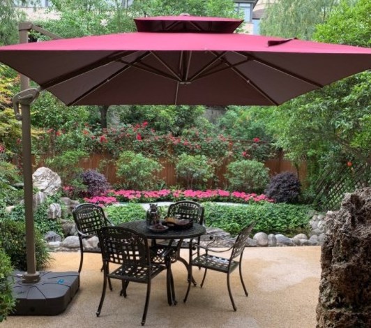 Roma Umbrella 8 titanium steel  long umbrella Restaurant Outdoor Sunshade Aluminum Garden Parasol