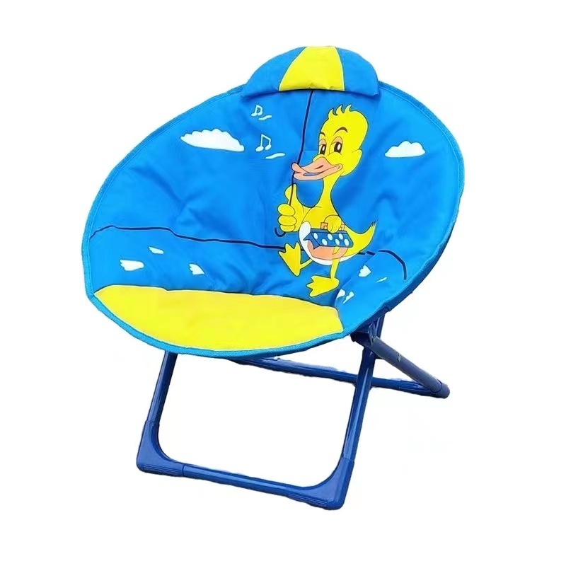 Cute Cartoon Indoor Outdoor Lightweight  Folding Leisure Garden Camping Beach leever gaming children  Kids  Moon Chair