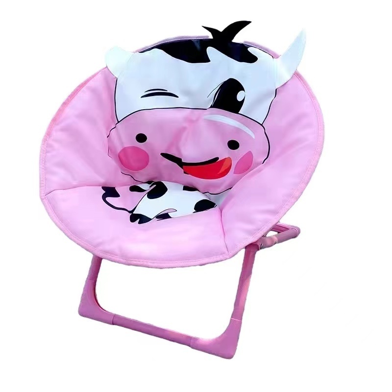 Cute Cartoon Indoor Outdoor Lightweight  Folding Leisure Garden Camping Beach leever gaming children  Kids  Moon Chair