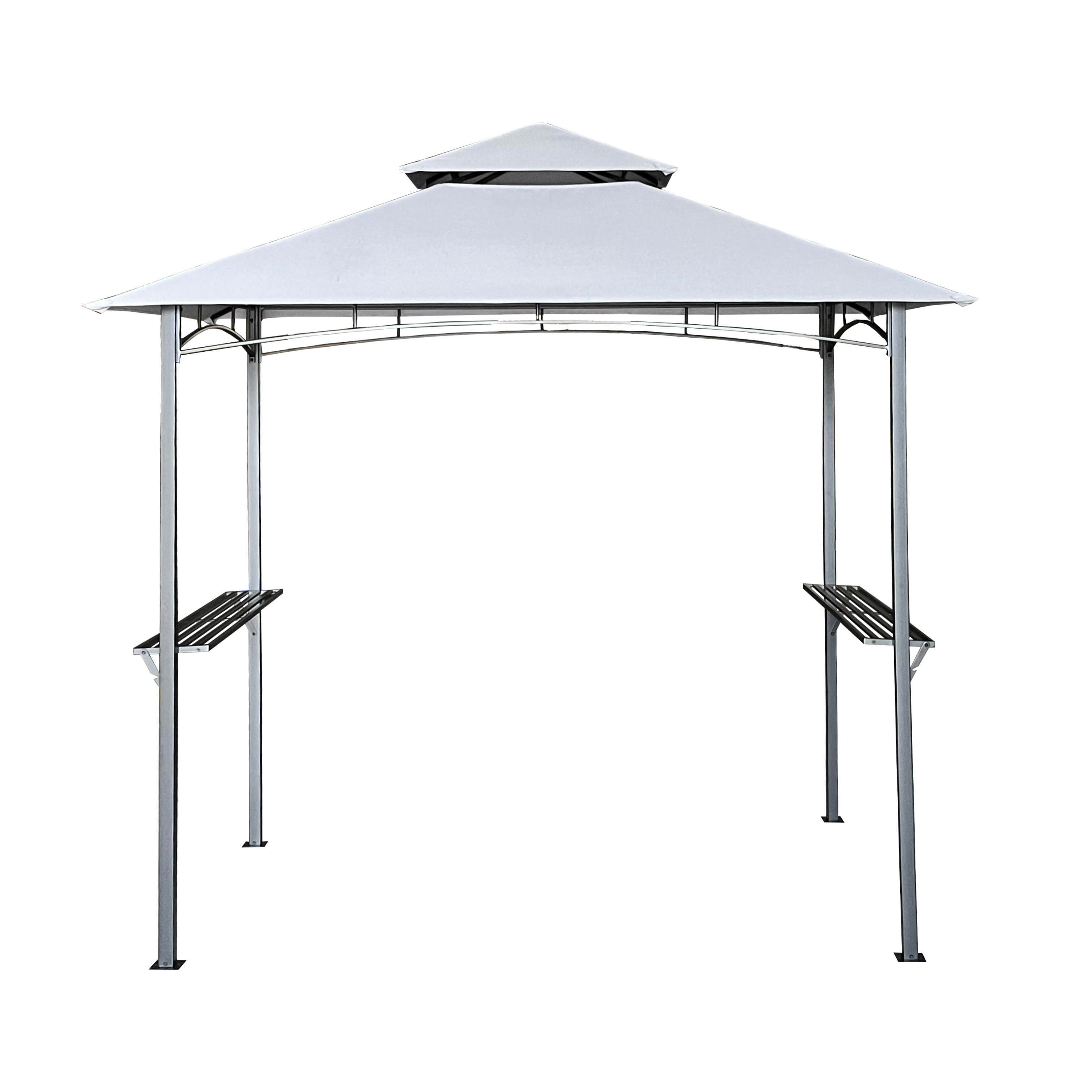 2024 cheap outdoor gazebos  Outdoor Metal GazeboTent BBQ Gazebo  Double Roof Top Grill Gazebos