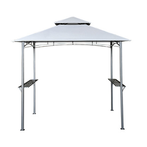 2024 cheap outdoor gazebos  Outdoor Metal GazeboTent BBQ Gazebo  Double Roof Top Grill Gazebos