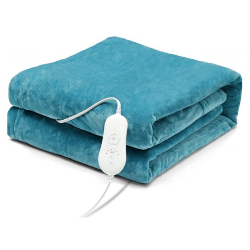 YUFU Durable High Quality Electric Heated Flannel Blanket Heating Throw Over Blanket Washable For Winter