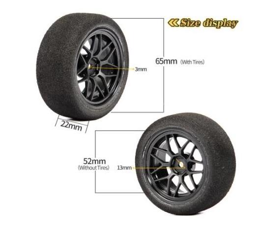 Foam Tyres Mount 12mm Hex for HSP HPI RC 1/ 10 On-road Racing Model Car