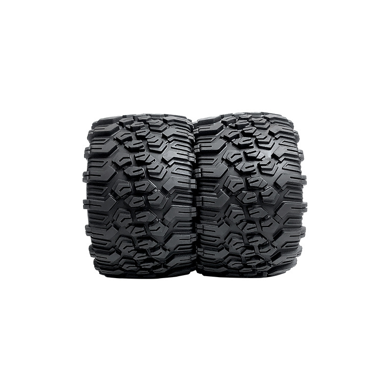 1/8 RC Wheels and Tires 17mm Hex RC Monster Truck Buggy PreGlued RC Tires and Rims with Foam Inserts for 1/8 Traxxas ERevo