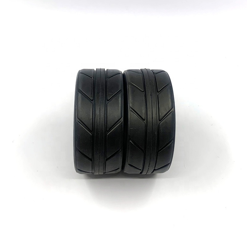 1:8 Scale RC On Road Rubber Tires and Plastic Wheels  Tyres for 1/8 Kyosho/Hobao/HSP/HPI RC Car Parts