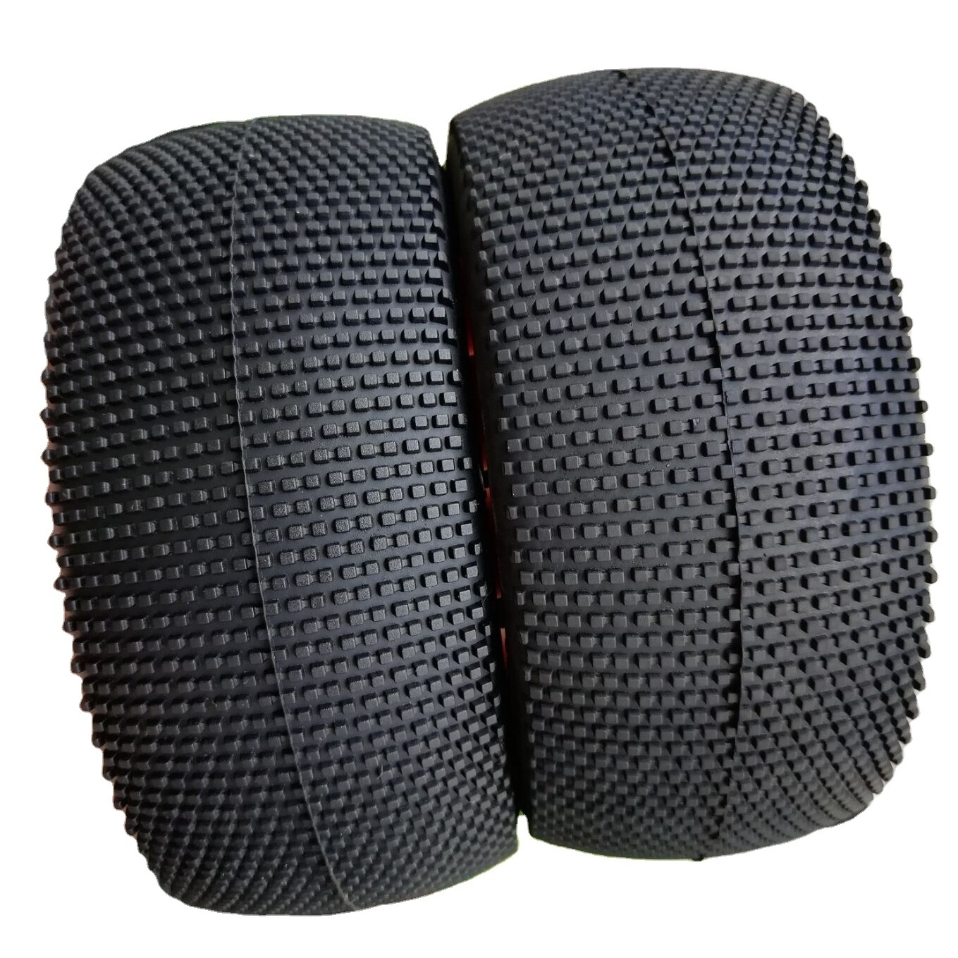 12mm Hex RC Tire Wheels 1/10 Scale RC Truck Tires with Foam Inserts for Traxxas Wheels and Tires