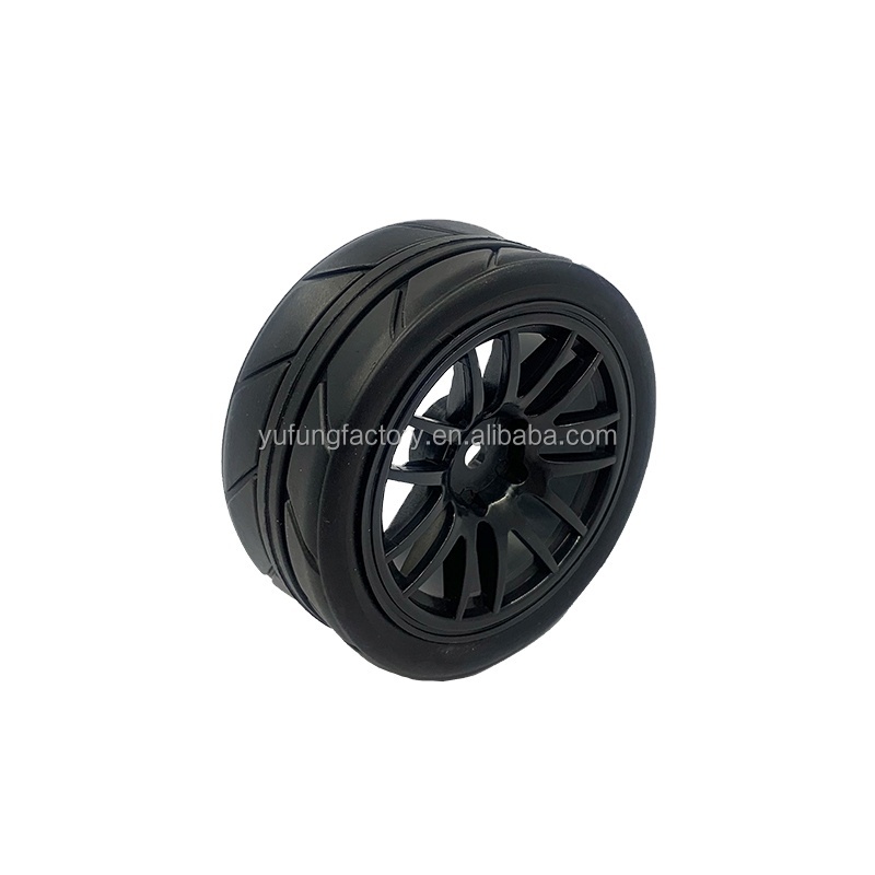 RC  tires  1/10 RC  flat running  tires 65*25mm suitable for 1/10 RC road cars