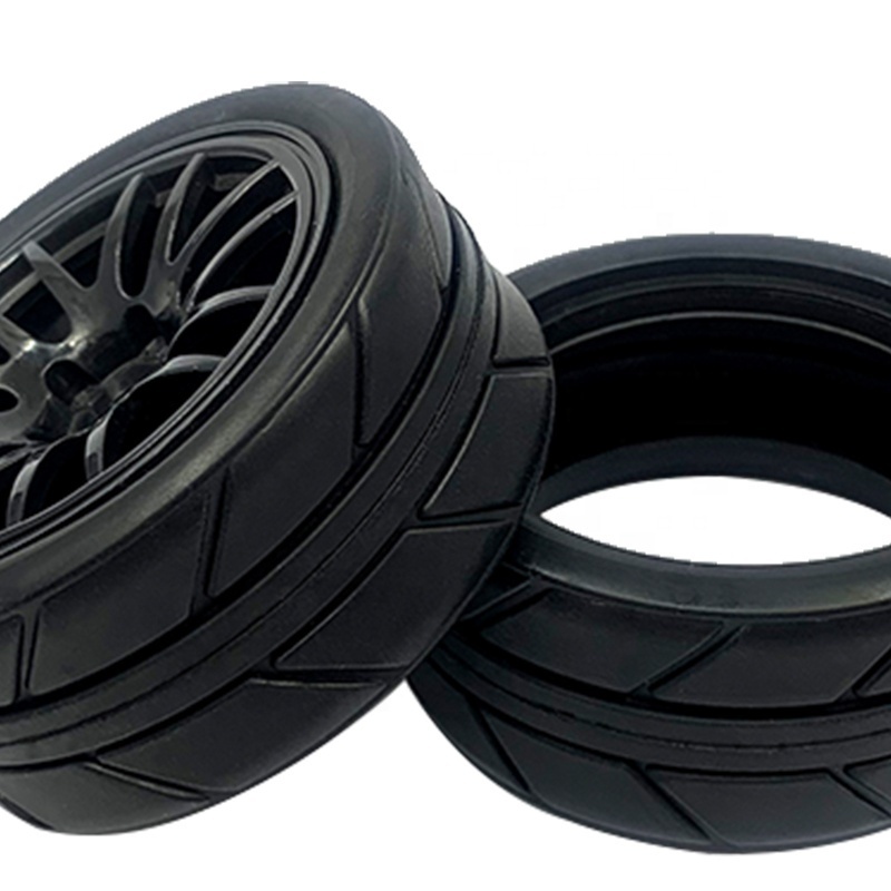 RC  tires  1/10 RC  flat running  tires 65*25mm suitable for 1/10 RC road cars