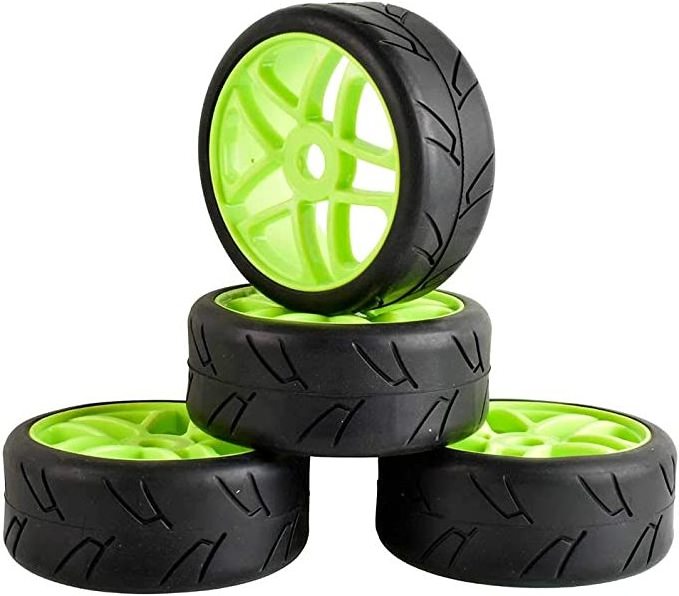 1:8 RC Tires & Plastic Wheels Tyres for 1/8 HSP/HPI RC On Road Car Parts