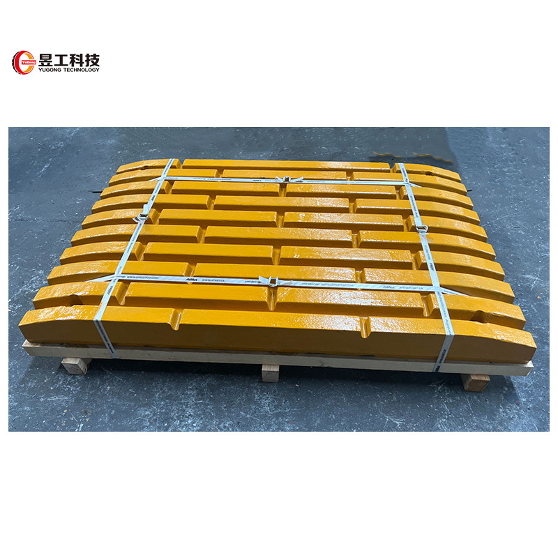 Factory direct sales high wear resistant High Manganese Steel  jaw crusher spare part toggle plate