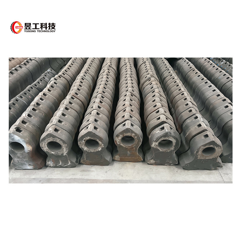 Factory direct sales high quality alloy steel crusher hammer Recycling Shredder Hammer Metal Shredder Wear Parts