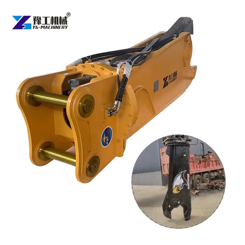 Hydraulic rotating metal scrap eagle shear excavator attachment demolition shear