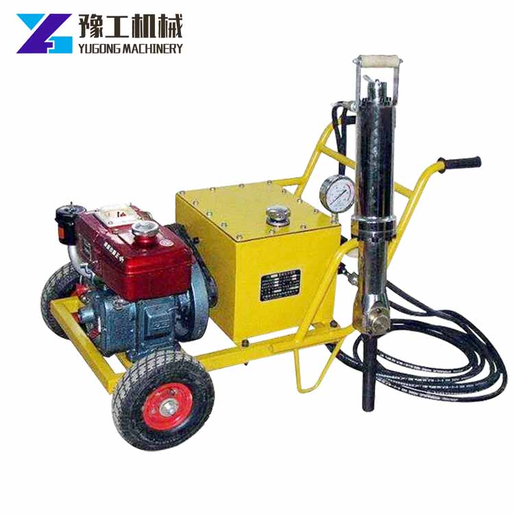 Hydraulic Rock Stone Wedge Splitter With Diesel Engine