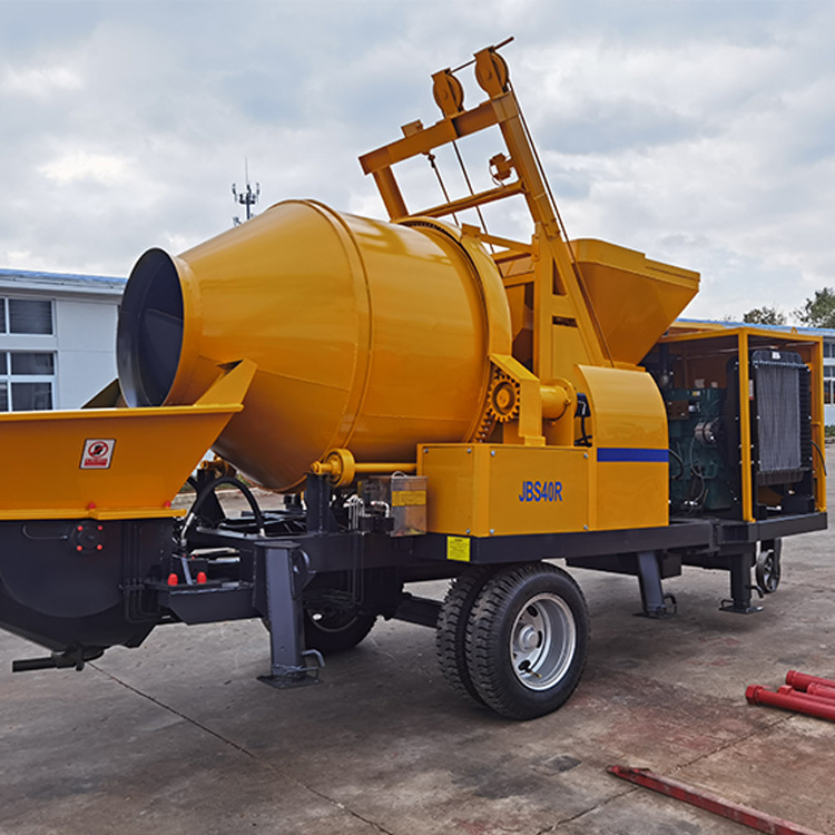 Diesel Concrete Mixer Pump Machine Delivery 500M Mini Diesel Concrete Pump