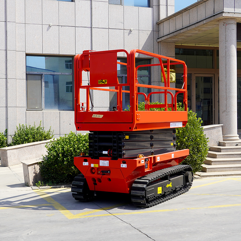 18M Boom Self Propelled Hydraulic Electric Inclined Stair Scissor Lift In Pakistan