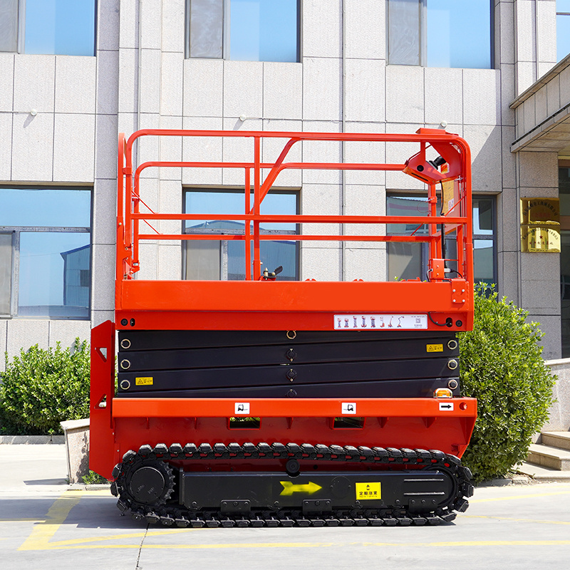 18M Boom Self Propelled Hydraulic Electric Inclined Stair Scissor Lift In Pakistan