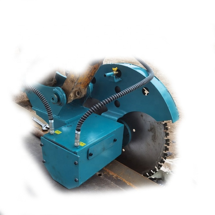 Quick Cutting depth 500mm 1000mm 1500mm hydraulic concrete saw excavator attachments tree saw