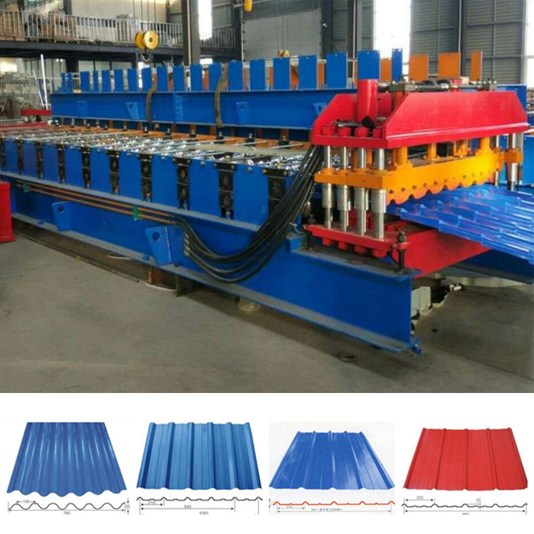 Metal roofing sheet roll forming machine iron roofing sheet making machine