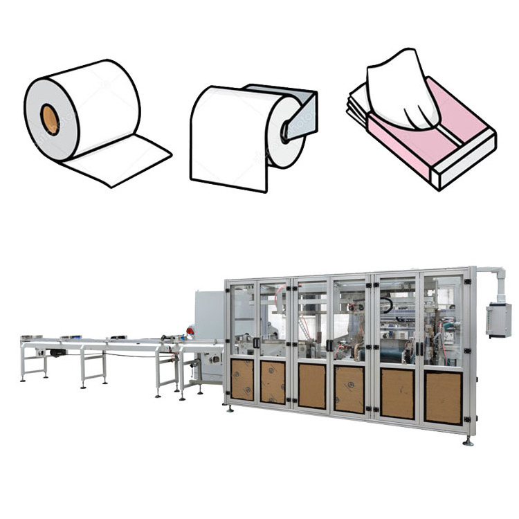 facial tissue paper folding machine full automatic jumbo paper tissue roll slitting machine