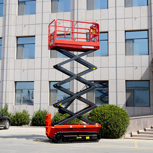 18M Boom Self Propelled Hydraulic Electric Inclined Stair Scissor Lift In Pakistan