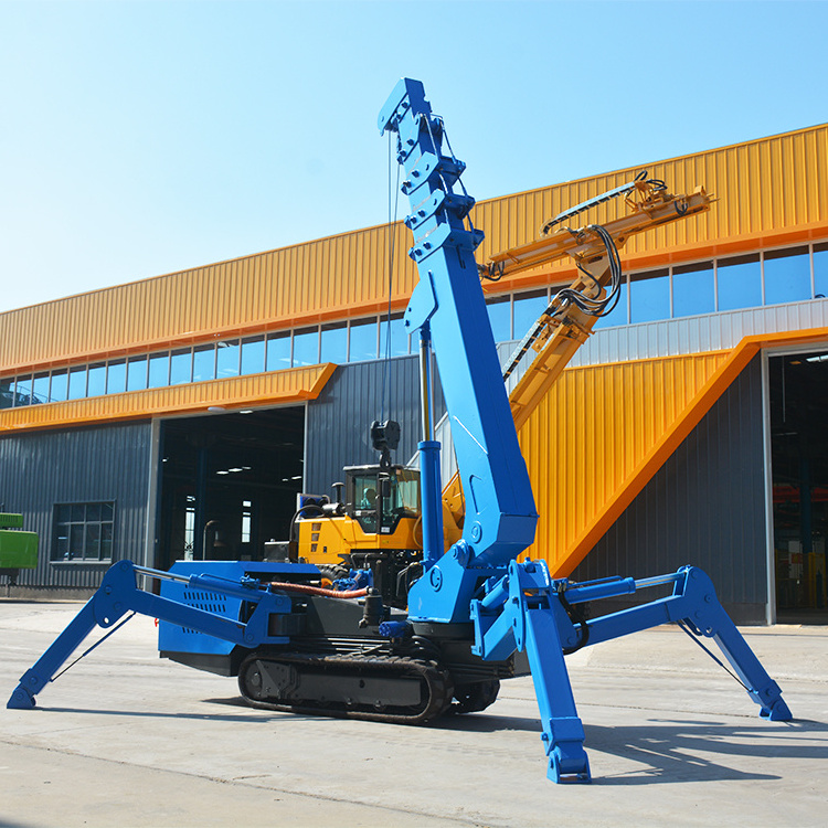 1t 3t 5t 8t glass spider crane crawler spider lift crane with telescopic boom