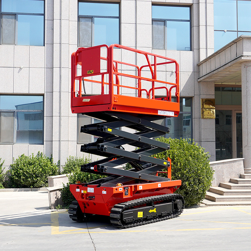 18M Boom Self Propelled Hydraulic Electric Inclined Stair Scissor Lift In Pakistan