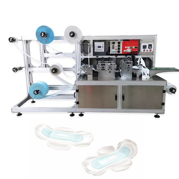 Semi Automatic Baby Diaper Napkin Producing Machine To Make Sanitary Napkins