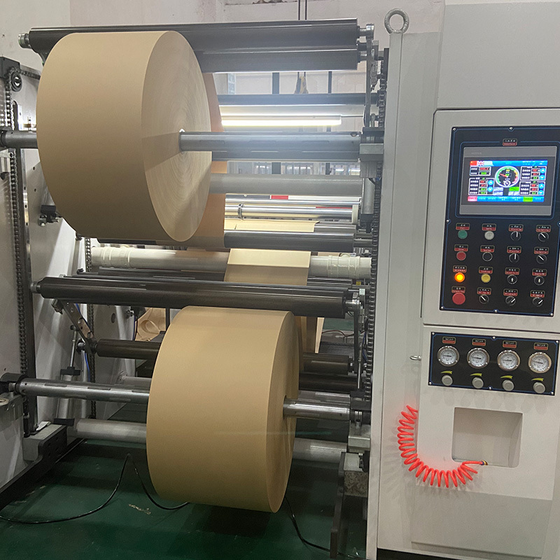 High speed slitting machine paper processing roll to sheet paper cutting machine adhesive paper cutter