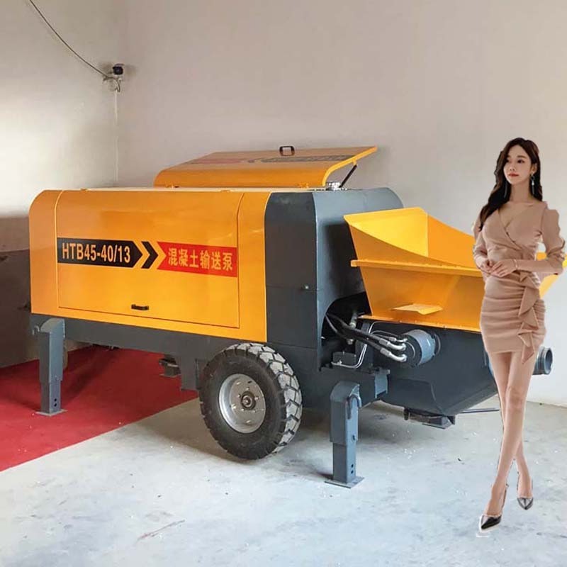 diesel concrete pump concrete trailer pump with wheels Concrete Pump Car