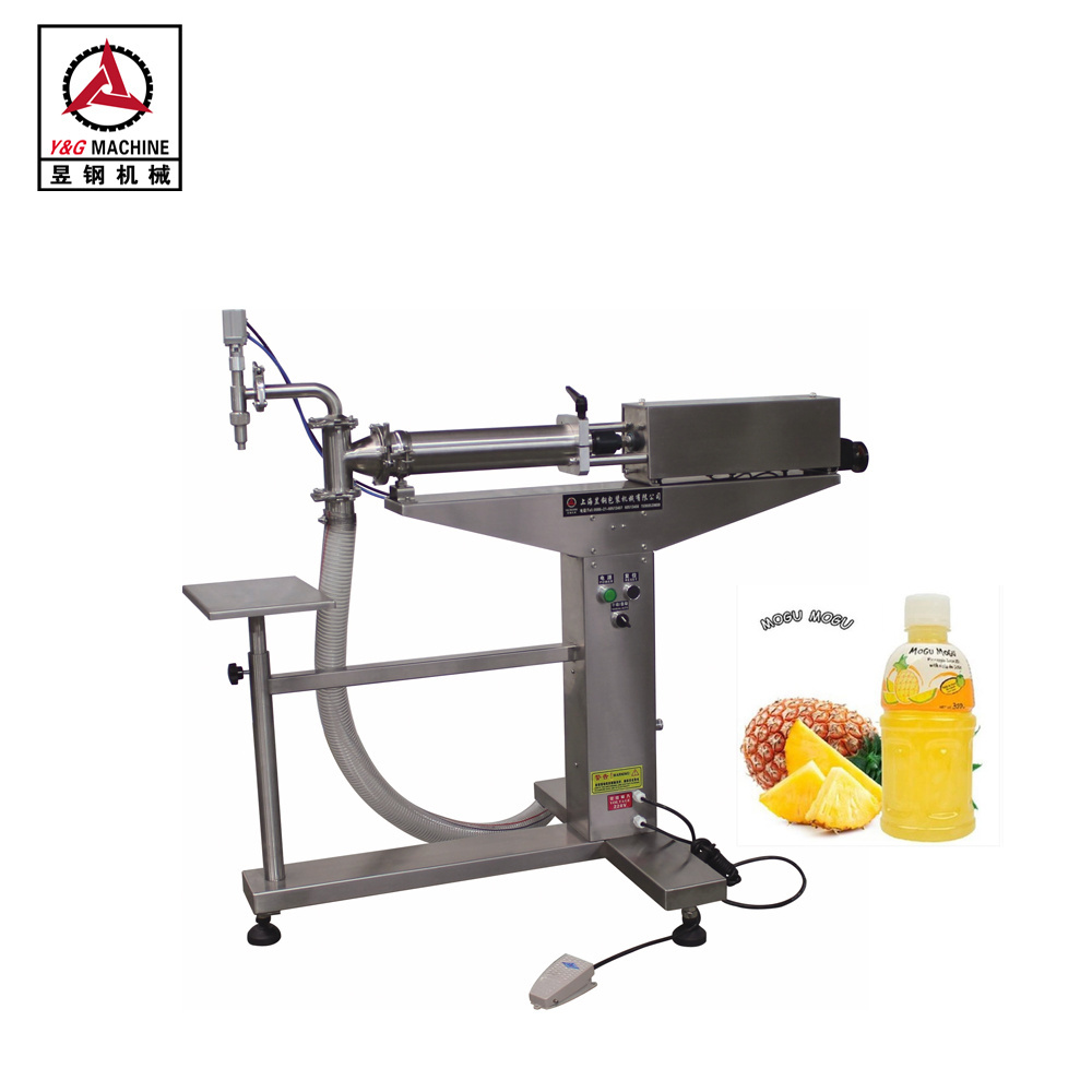 Semi Automatic low cost water syrup juice milk liquid filling machine