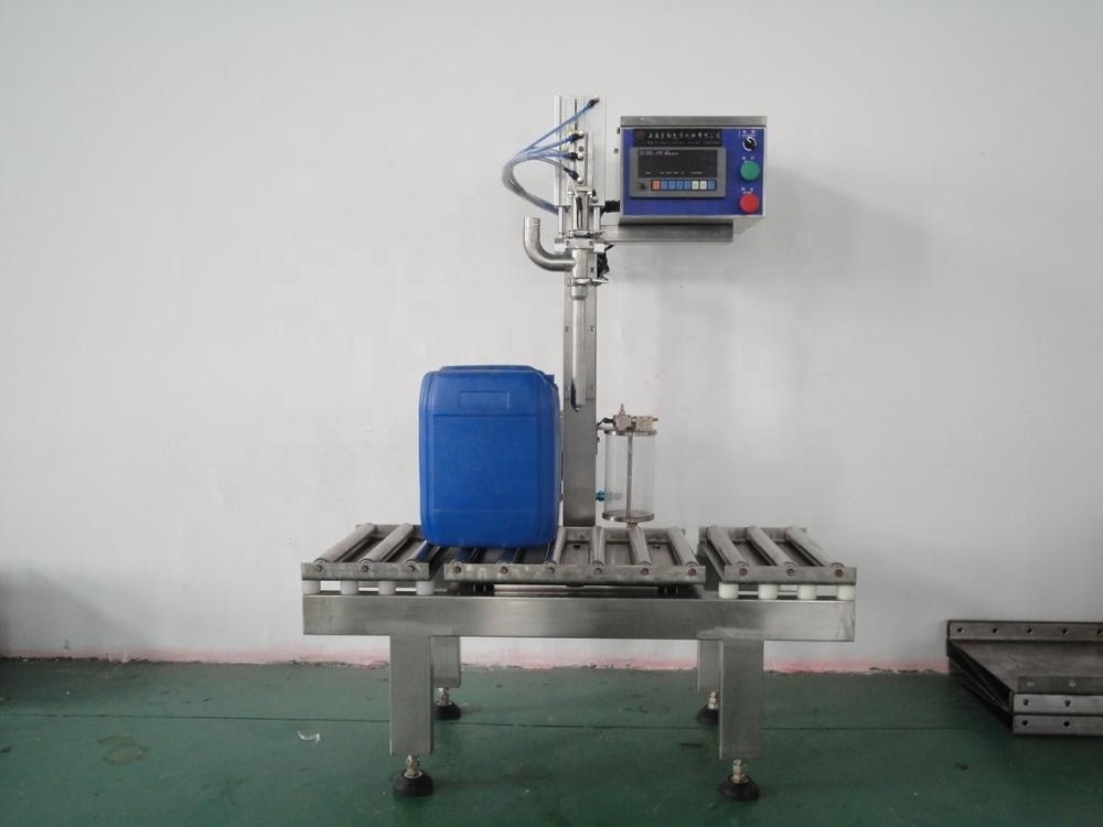 Semi Automatic 20l Barrel Gallon Production Line Pail Bucket Weight Filling Bottling Drum Filling Machine Oil Filling Machine