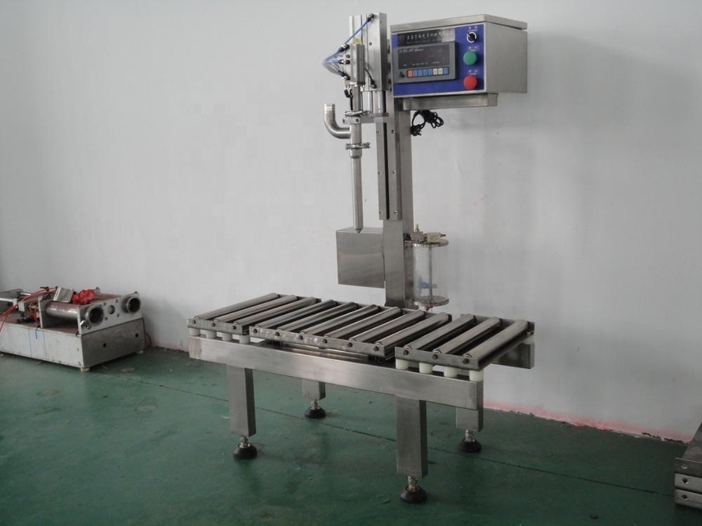 Semi Automatic 20l Barrel Gallon Production Line Pail Bucket Weight Filling Bottling Drum Filling Machine Oil Filling Machine