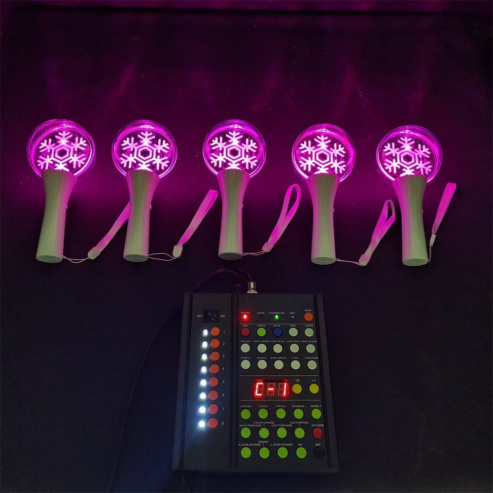 Wireless New Style Round Shape Remote Control 2.4G Ball Light Waterproof Glow Stick RGB LED Light Stick