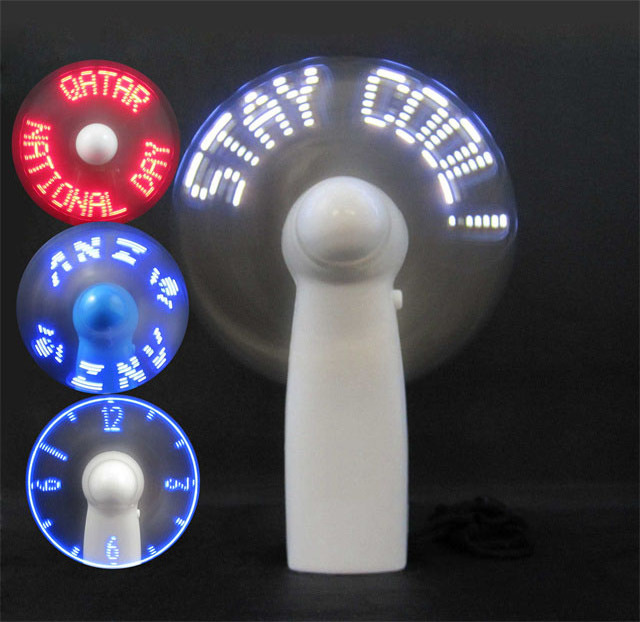 2023 New Arrived Portable Handheld Programmable Led Message Fan Software