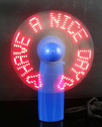 2023 New Arrived Portable Handheld Programmable Led Message Fan Software