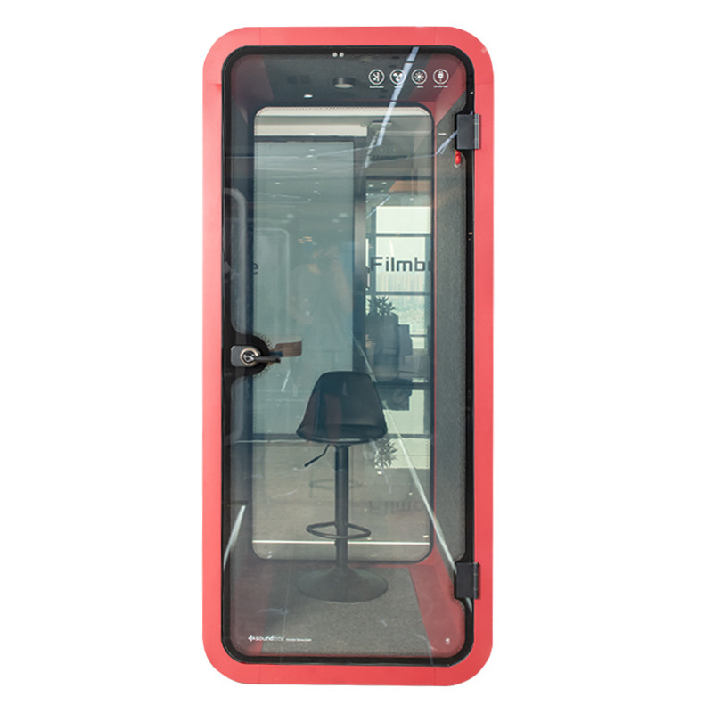 private vocal recording sound proof meeting acoustic pod telephone office soundproof phone booth