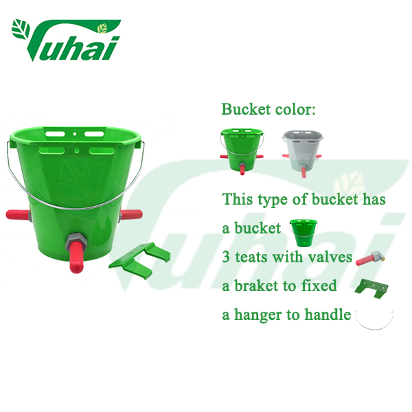 8L feeding bucket for cow or goat/cattle feeder