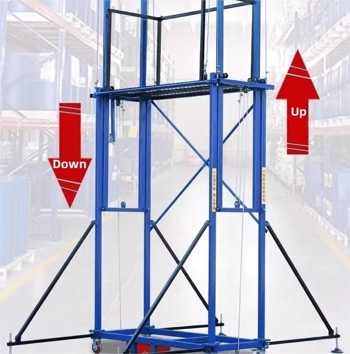 Electric Scaffolding Lift Mobile Remote Control Automatic Indoor and Outdoor Decoration Portable Lifting Platform